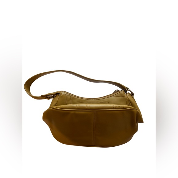Lunana Mustard Yellow Shoulder Bag – Made in Italy - Picture 2 of 9